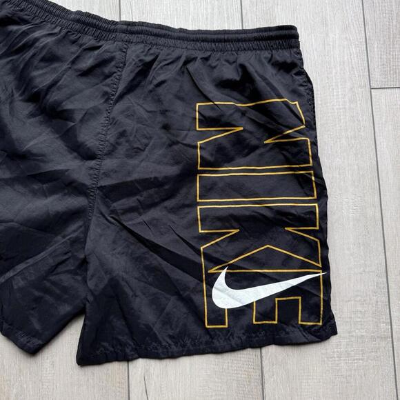 Vintage Nike Mesh-Lined Nylon Shorts Solo Swoosh Logo 90s Y2K 6” Mens Size L VTG - Picture 5 of 10